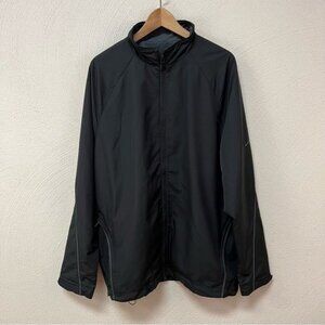 Nike Golf Windbreaker Jacket Black & Gray Sz XL